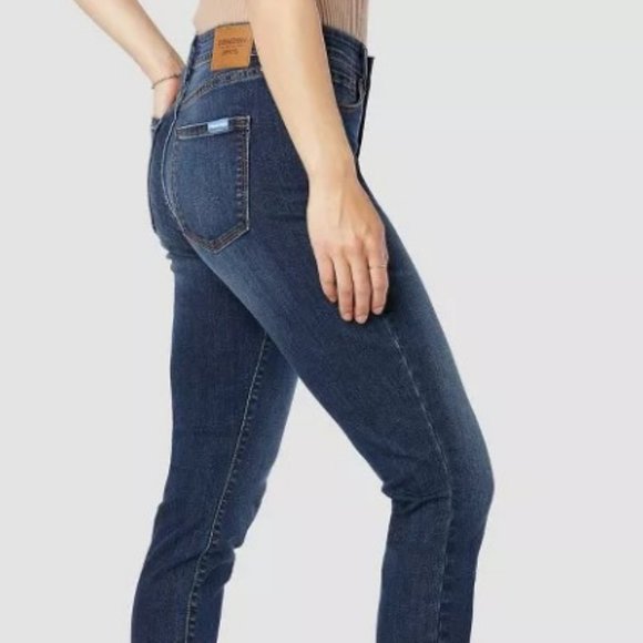 Levi's Denizen Women's Size 18 W34 High Rise Ankle Skinny Jeans Dark Sculpting - Picture 5 of 7